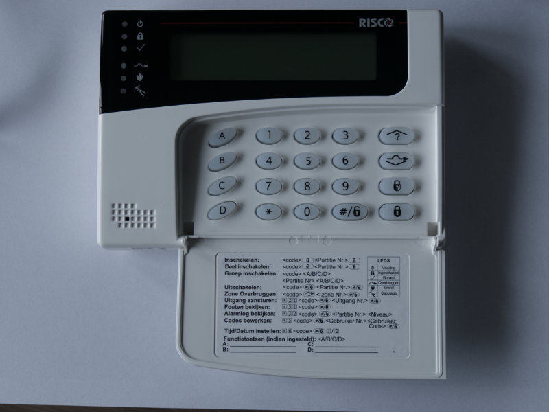 Groot LCD klavier met rubberen knoppen risco